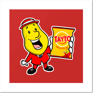 Mr Tayto with a bag of crisps Posters and Art